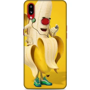 Samsung Galaxy A10S Kılıf Caliburn 21 Muz Sarı Darbe Önleyici Kapak