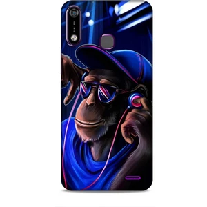 Infinix Note 7 Kılıf Caliburn 20 Maymun Mavi Renkli Kılıf