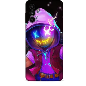 Samsung Galaxy A13 5g Kılıf Caliburn 19 Maskeli Pembe Tam Koruma Kılıf