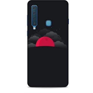 Samsung Galaxy A9 2018 Kılıf Caliburn 13 Kızıl Ay Case Kapak