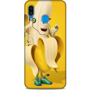 Samsung Galaxy A30 Kılıf Caliburn 21 Muz Sarı Darbe Önleyici Kapak