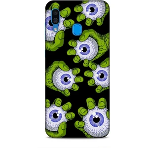 Samsung Galaxy A30 Kılıf Caliburn 23 Gözler Telefon Kabı