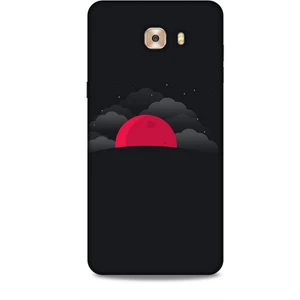 Samsung Galaxy C9 Kılıf Caliburn 13 Kızıl Ay Case Kapak