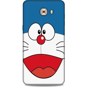 Samsung Galaxy C9 Kılıf Caliburn 22 Mavi Beyaz Kap