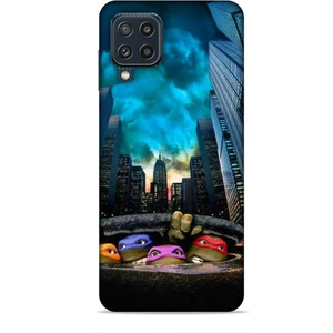 Samsung Galaxy M32 Kılıf Caliburn 11 Ninja Kablumbağalar 4K Baskılı Kılıf