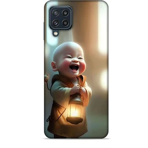 Samsung Galaxy M32 Kılıf Caliburn 27 Asya Bebek Lazer Kesim Silikon
