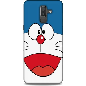 Samsung Galaxy J8 Kılıf Caliburn 22 Mavi Beyaz Kap
