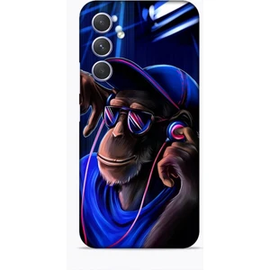 Samsung Galaxy A54 5g Kılıf Caliburn 20 Maymun Mavi Renkli Kılıf