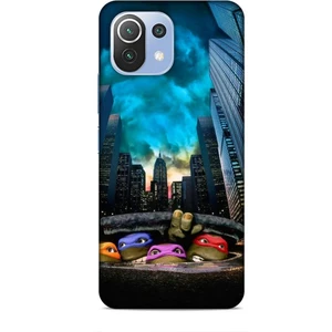 Xiaomi Mi 11 Lite Kılıf Caliburn 11 Ninja Kablumbağalar 4K Baskılı Kılıf