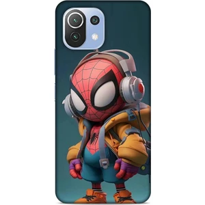 Xiaomi Mi 11 Lite Kılıf Caliburn 25 Spiderman Bebek Soyulmayan Kılıf