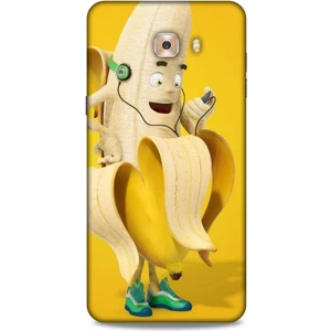 Samsung Galaxy C9 Pro Kılıf Caliburn 21 Muz Sarı Darbe Önleyici Kapak