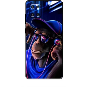 Samsung Galaxy A81 Kılıf Caliburn 20 Maymun Mavi Renkli Kılıf