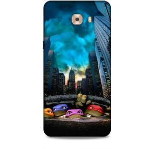 Samsung Galaxy C9 Pro Kılıf Caliburn 11 Ninja Kablumbağalar 4K Baskılı Kılıf
