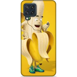 Samsung Galaxy M32 Kılıf Caliburn 21 Muz Sarı Darbe Önleyici Kapak