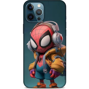 Apple iPhone 12 Pro Max Kılıf Caliburn 25 Spiderman Bebek Soyulmayan Kılıf
