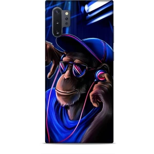 Samsung Galaxy Note 10 Plus Kılıf Caliburn 20 Maymun Mavi Renkli Kılıf