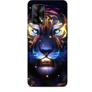 Oppo A74 Kılıf Caliburn 12 Aslan Colorful Tasarım Kılıf