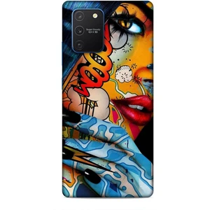 Samsung Galaxy S10 Lite Kılıf Caliburn 17 Dövme Yumuşak Kılıf