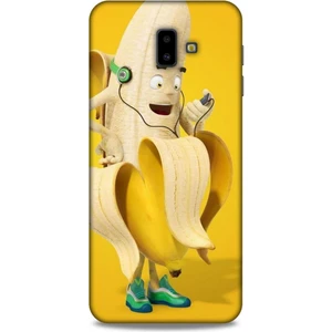 Samsung Galaxy J6 Plus Kılıf Caliburn 21 Muz Sarı Darbe Önleyici Kapak