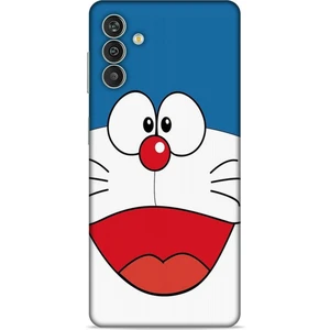 Samsung Galaxy M13 Kılıf Caliburn 22 Mavi Beyaz Kap