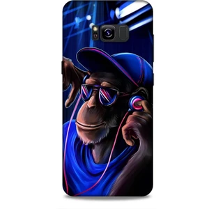 Samsung Galaxy S8 Plus Kılıf Caliburn 20 Maymun Mavi Renkli Kılıf