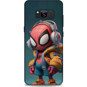 Samsung Galaxy S8 Kılıf Caliburn 25 Spiderman Bebek Soyulmayan Kılıf