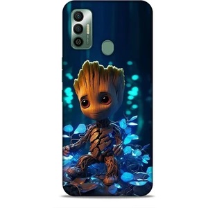 Tecno Spark 7t Kılıf Caliburn 26 Bebek Groot Soft Kapak