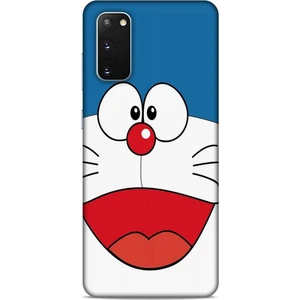 Samsung Galaxy S20 Kılıf Caliburn 22 Mavi Beyaz Kap