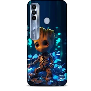 Tecno Spark 7 Pro Kılıf Caliburn 26 Bebek Groot Soft Kapak