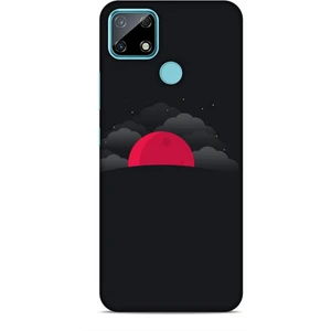 Realme C25 Kılıf Caliburn 13 Kızıl Ay Case Kapak
