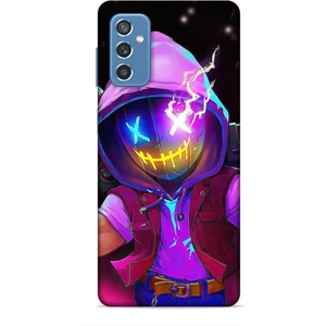 Samsung Galaxy M52 Kılıf Caliburn 19 Maskeli Pembe Tam Koruma Kılıf