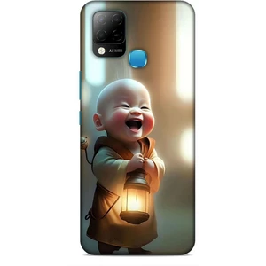 Infinix Hot 10T Kılıf Caliburn 27 Asya Bebek Lazer Kesim Silikon