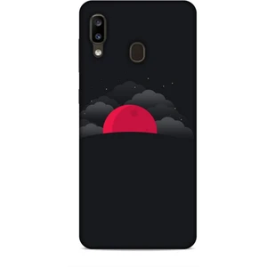 Samsung Galaxy A20 Kılıf Caliburn 13 Kızıl Ay Case Kapak