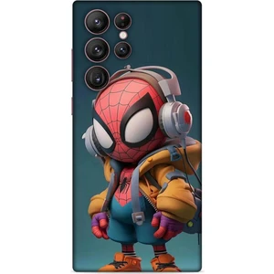 Samsung Galaxy S22 Ultra Kılıf Caliburn 25 Spiderman Bebek Soyulmayan Kılıf