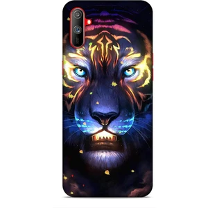 Realme C3 Kılıf Caliburn 12 Aslan Colorful Tasarım Kılıf