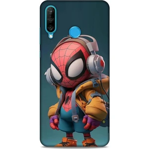 Huawei P30 Lite Kılıf Caliburn 25 Spiderman Bebek Soyulmayan Kılıf