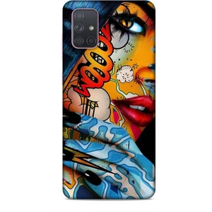Samsung Galaxy A91 Kılıf Caliburn 17 Dövme Yumuşak Kılıf