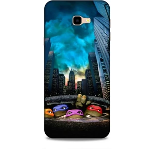 Samsung Galaxy J4 Plus Kılıf Caliburn 11 Ninja Kablumbağalar 4K Baskılı Kılıf