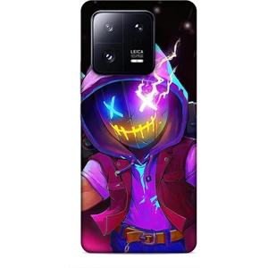 Xiaomi Mi 13T Kılıf Caliburn 19 Maskeli Pembe Tam Koruma Kılıf