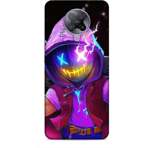 Xiaomi Poco F2 Pro Kılıf Caliburn 19 Maskeli Pembe Tam Koruma Kılıf