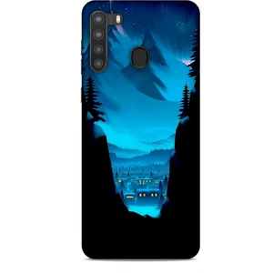 Samsung Galaxy A21 Kılıf Caliburn 14 Norveç Manzara Cover Kılıf