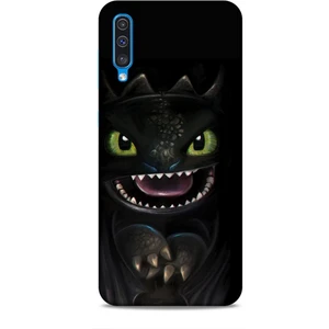 Samsung Galaxy A30S Kılıf Caliburn 30 Kara Ejderha Kenarları Şeffaf Kapak