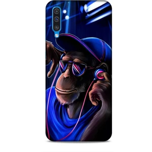Samsung Galaxy A30S Kılıf Caliburn 20 Maymun Mavi Renkli Kılıf