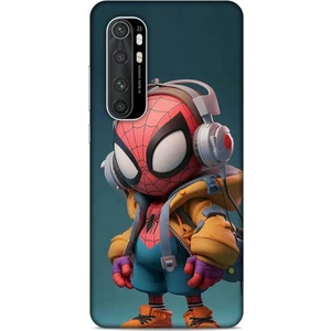 Xiaomi Mi Note 10 Lite Kılıf Caliburn 25 Spiderman Bebek Soyulmayan Kılıf