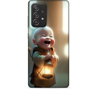 Samsung Galaxy A52S Kılıf Caliburn 27 Asya Bebek Lazer Kesim Silikon