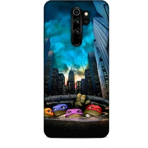 Xiaomi Redmi Note 8 Pro Kılıf Caliburn 11 Ninja Kablumbağalar 4K Baskılı Kılıf