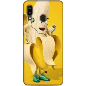 Samsung Galaxy A20 Kılıf Caliburn 21 Muz Sarı Darbe Önleyici Kapak