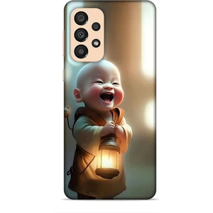 Samsung Galaxy A34 5g Kılıf Caliburn 27 Asya Bebek Lazer Kesim Silikon