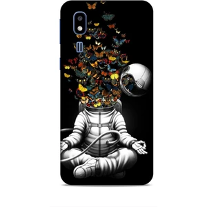 Samsung Galaxy A2 Core Kılıf Caliburn 1 Astronot ve Kelebekler Telefon Kılıfı
