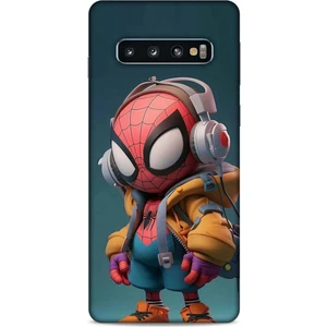 Samsung Galaxy S10 Kılıf Caliburn 25 Spiderman Bebek Soyulmayan Kılıf